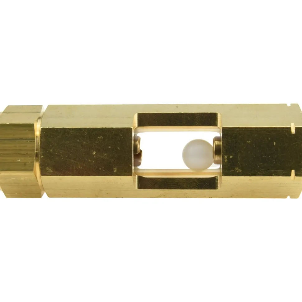 1/2" Thread, 4-5/8" OAL, Inline Sight Glass & Flow Sight