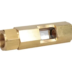 3/4" Thread, 4-3/4" OAL, Inline Sight Glass & Flow Sight
