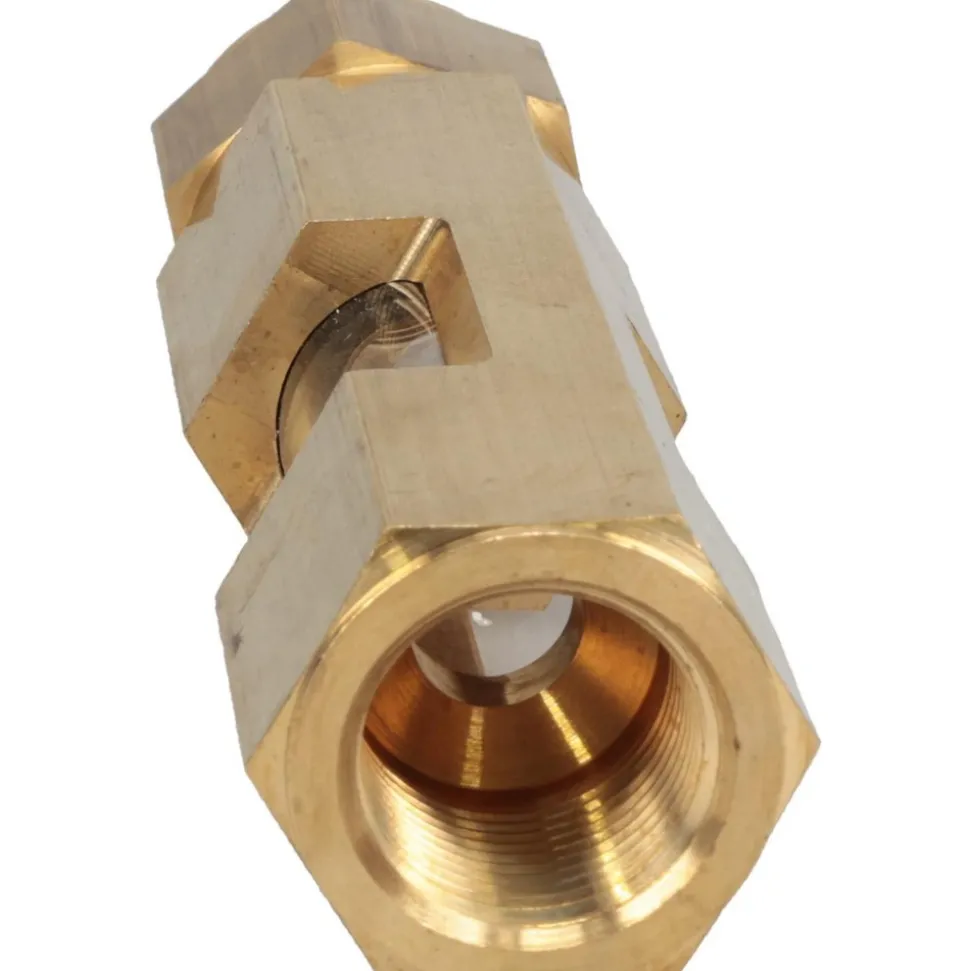 3/4" Thread, 4-3/4" OAL, Inline Sight Glass & Flow Sight