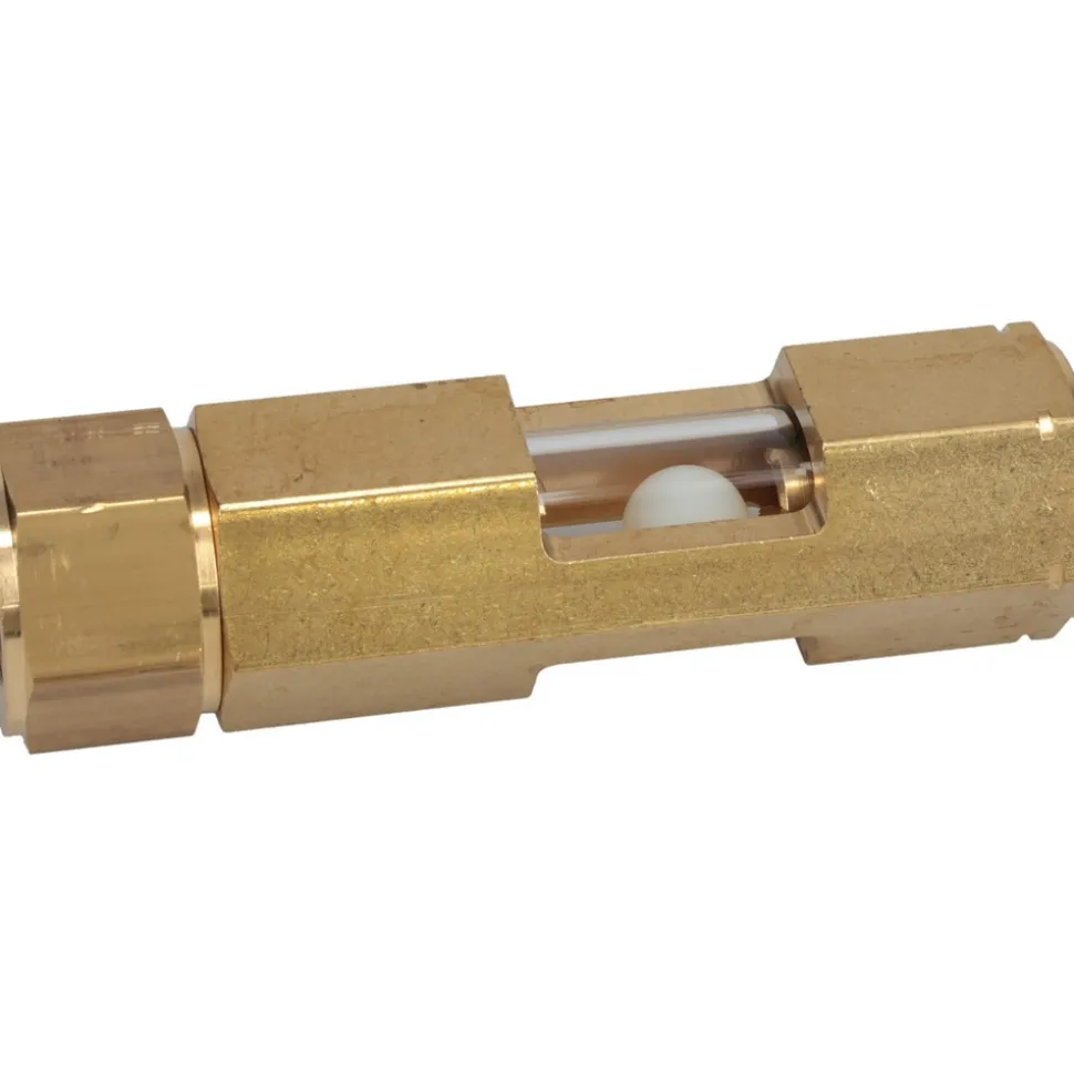 3/4" Thread, 4-3/4" OAL, Inline Sight Glass & Flow Sight
