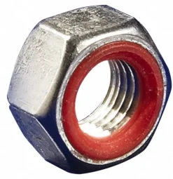 3/8-16 Thread, 9/16" Wide x 7/32" High, Brass Self Sealing Hex Jam Nut