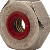 #10-32 Thread, 3/8" Wide x 7/32" High, Brass Self Sealing Hex Jam Nut