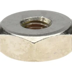 1/4-28 Thread, 5/8" Wide x 7/32" High, Brass Self Sealing Hex Jam Nut