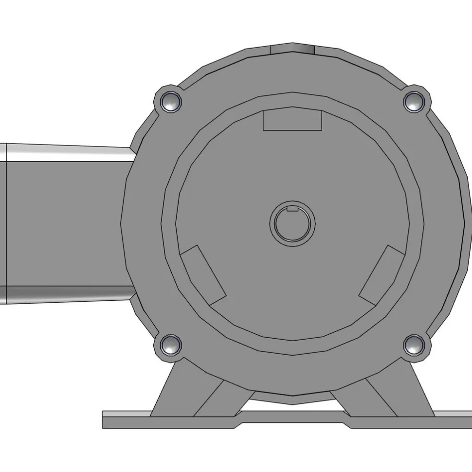 Three Phase AC Motor: TEFC Enclosure