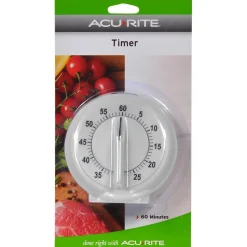 Timers: Timer Type: Mechanical; Timing Functions: Count Down, Alarm; Display Size: 3.8 in