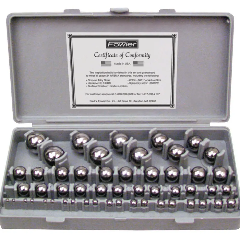 1/8 to 1" Dia, Chrome Steel, Gage Ball Set