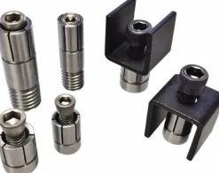 0.375 to 0.02" Expansion Dia, 950 Lb Holding Force, 8-32 Mounting Screw, Stainless Steel ID Expansion Clamp