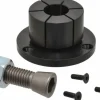 1.15 to 2.03" Expansion Dia, 10,000 Lb Holding Force, 10-32 Mounting Screw, 5/8-11 Center Screw, Mild Steel ID Expansion Clamps