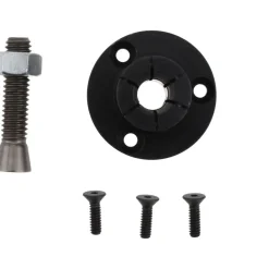 0.53 to 0.79" Expansion Dia, 2,500 Lb Holding Force, 6-32 Mounting Screw, 5/16-18 Center Screw, Mild Steel ID Expansion Clamps