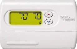 45 to 90°F, 1 Heat, 1 Cool, Digital Nonprogrammable Heat Pump Thermostat