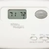 45 to 90°F, 2 Heat, 1 Cool, Digital Nonprogrammable Heat Pump Thermostat