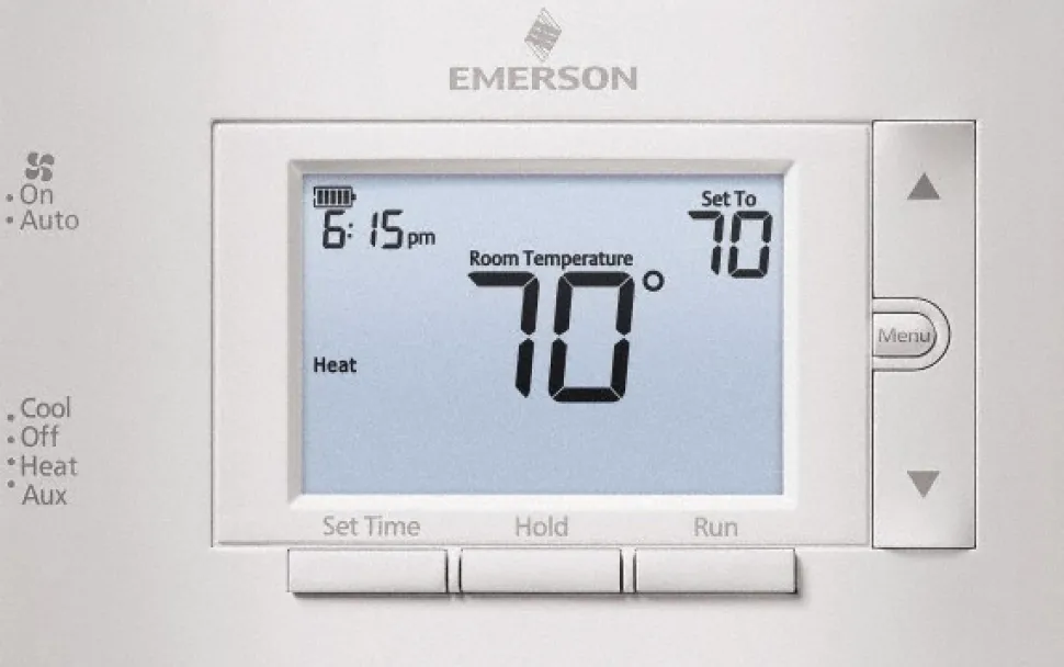 50 to 99°F, 2 Heat, 1 Cool, Digital Programmable Multi-Stage Thermostat