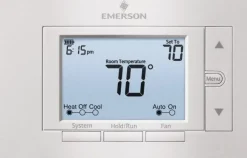 50 to 99°F, 4 Heat, 2 Cool, Digital Programmable Multi-Stage Thermostat