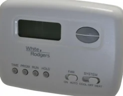 45 to 99°F, 1 Heat, 1 Cool, Economy Digital Single Stage Battery Powered Thermostat