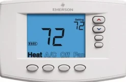 45 to 99°F, 4 Heat, 2 Cool, Premium Residential Digital 7 Day Programmable Universal Multi-Stage or Heat Pump Thermostat