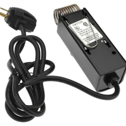 40 to 110°F, Heat Only, Industrial Thermostat (Coiled Bulb with 6' Line Cord)