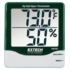 14 to 140°F, 10 to 99% Humidity Range, Thermo-Hygrometer