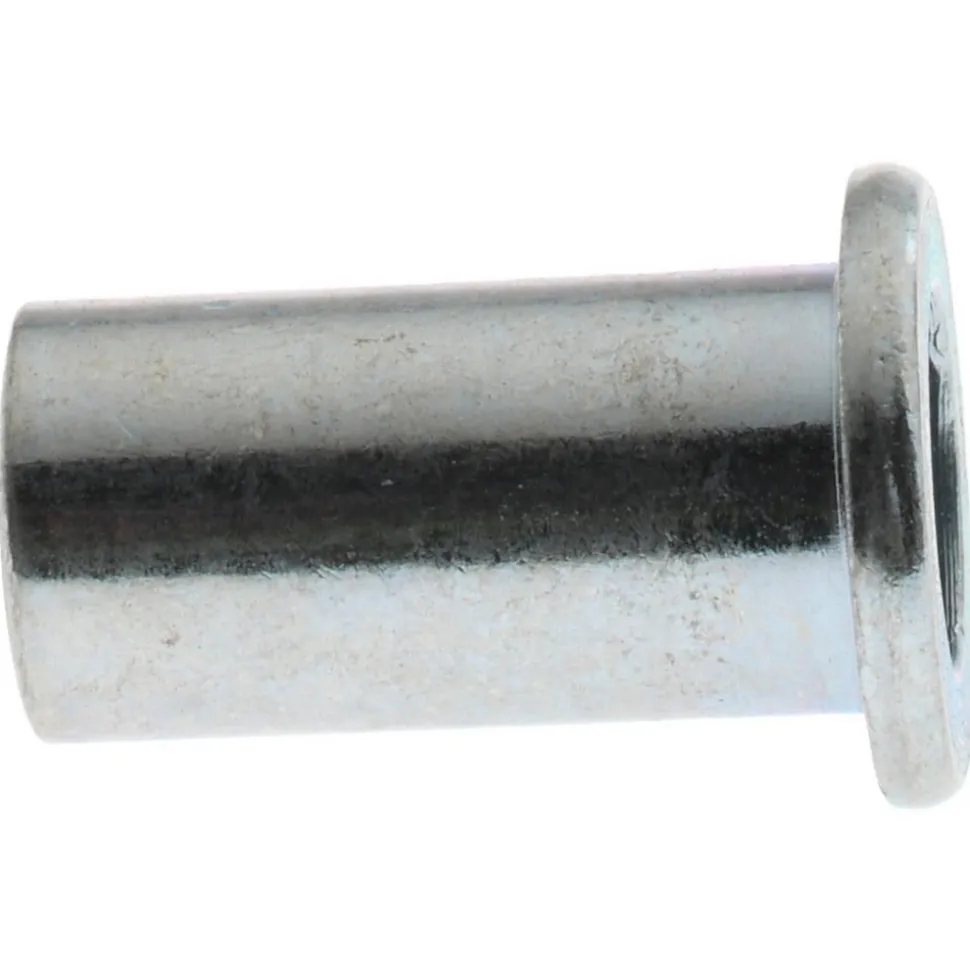 1/4-20, 0.02 to 0.08" Grip, Steel Standard Rivet Nut