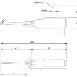 -0.3 to 0.0118", 8mm Barrel Dia, Digital & Analog Remote Display Linear Gage