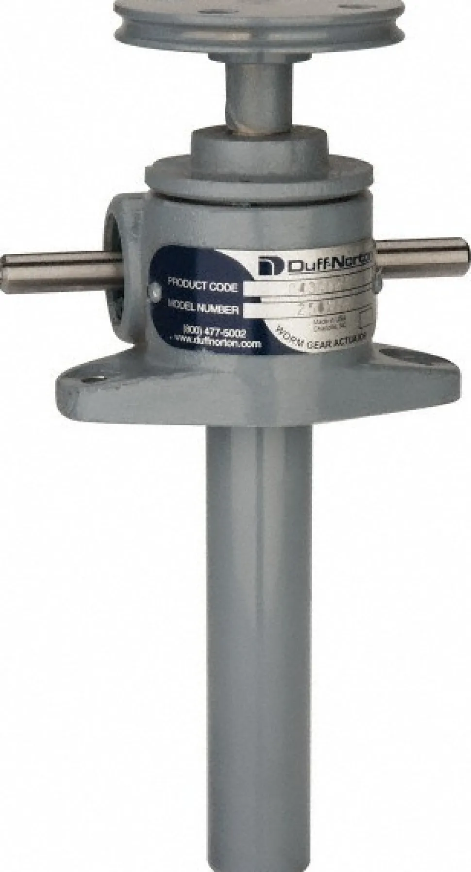 1 Ton Capacity, 6" Lift Height, Upright Mechanical Screw Actuator