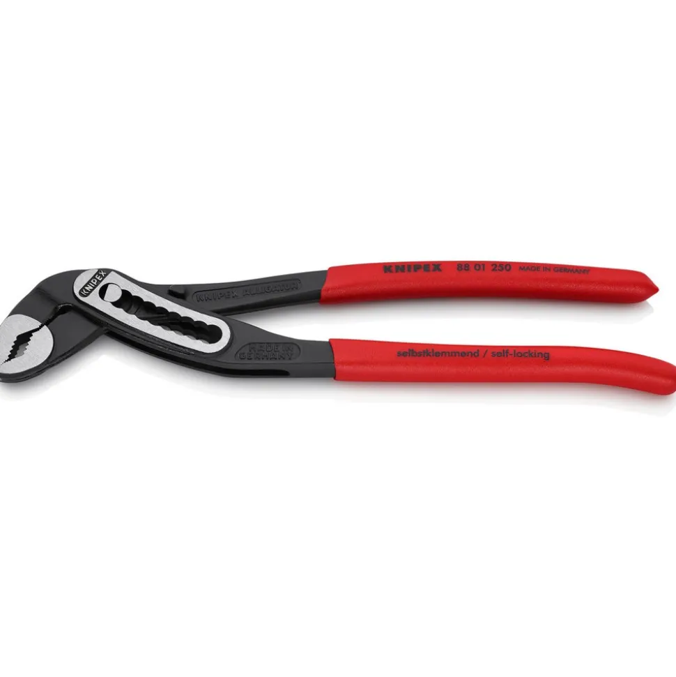 Tongue & Groove Plier: 1-3/8" Cutting Capacity, Self-Gripping Jaw