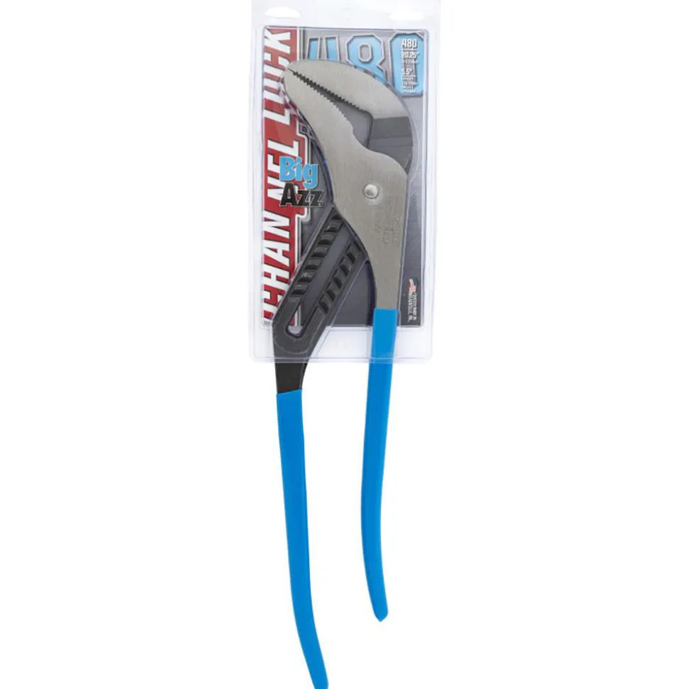 Tongue & Groove Plier: 5-1/2" Cutting Capacity, Standard Jaw