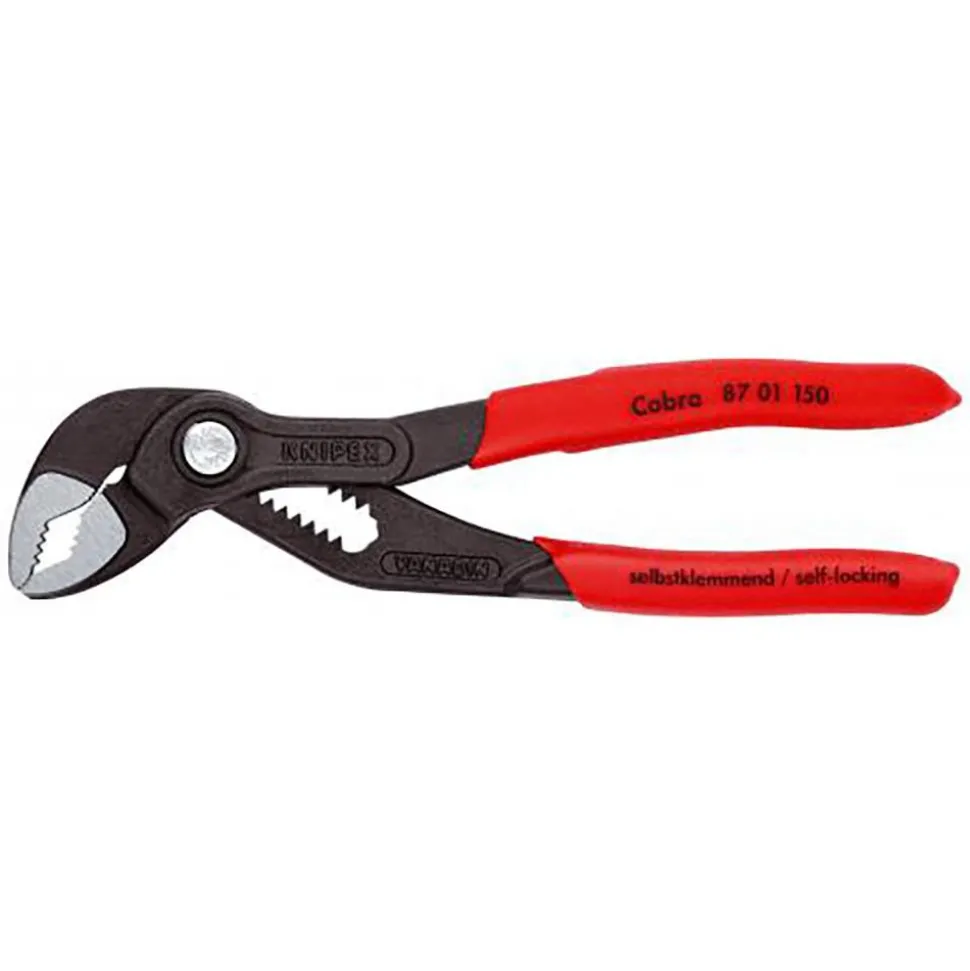 Tongue & Groove Plier: 1-1/4" Cutting Capacity, Self-Gripping Jaw