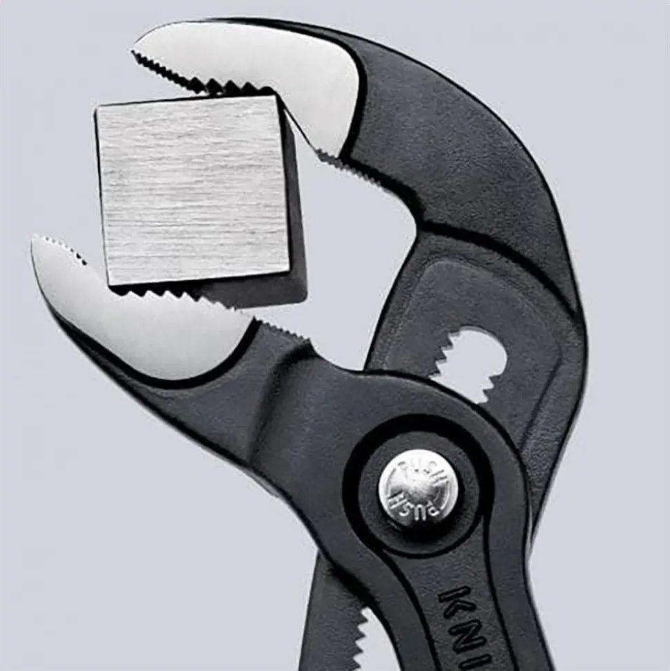 Tongue & Groove Plier: 1-1/4" Cutting Capacity, Self-Gripping Jaw
