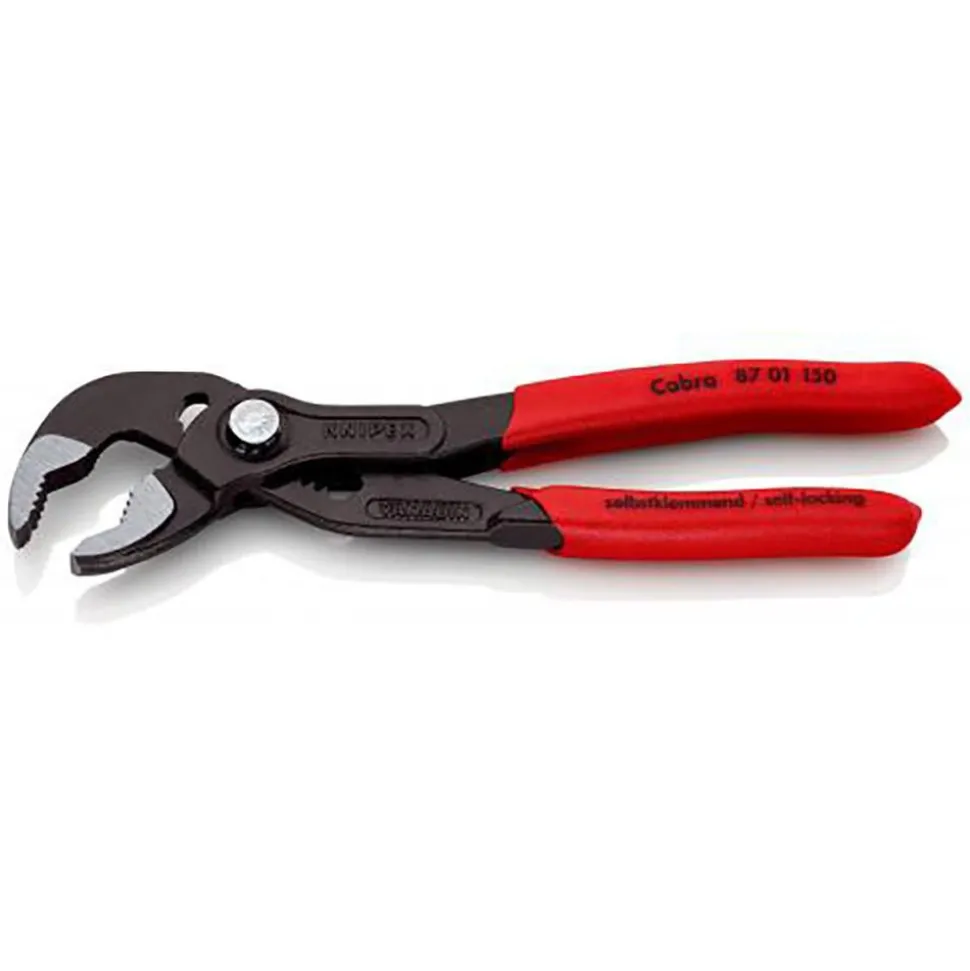 Tongue & Groove Plier: 1-1/4" Cutting Capacity, Self-Gripping Jaw