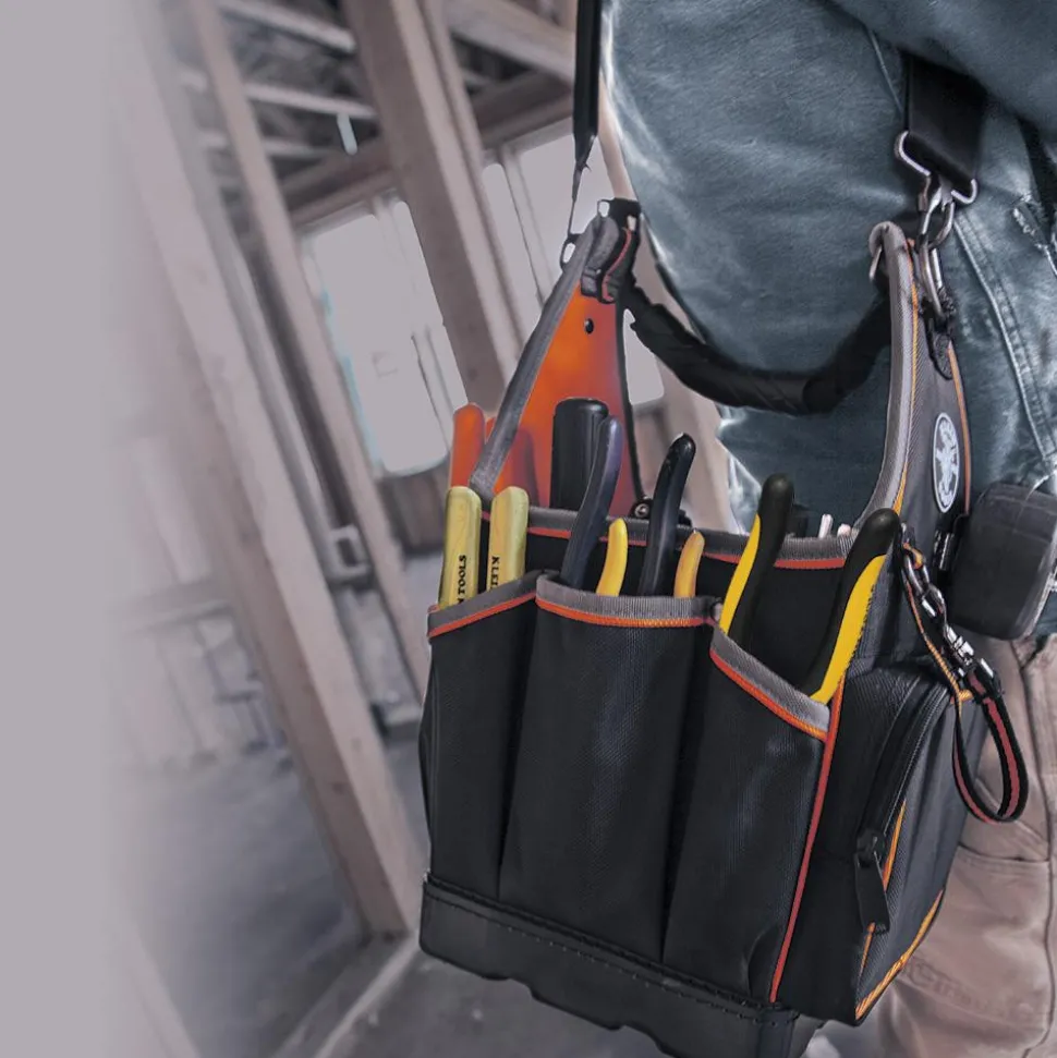 Tool Bag: 20 Pocket, 8-3/4" Wide, 8-3/4" Deep, 17" High
