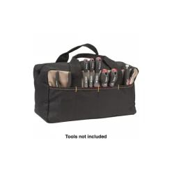 Tool Bags & Totes: Holder Type: Tool Bag; Closure Type: Zipper; Material: Polyester; Color: Black; For Use With: All Tools