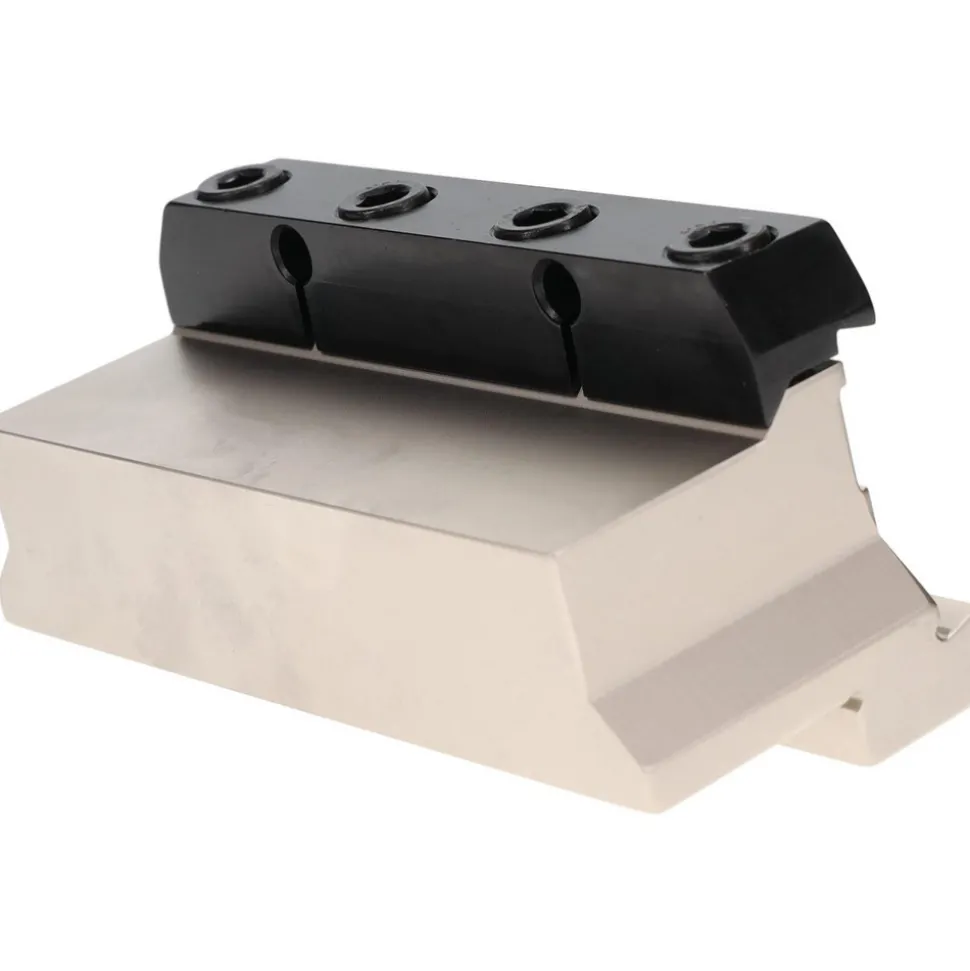 Tool Block Style SGTBU, 1.26" Blade Height, 4.33" OAL, 1.95"& OAH, Indexable Cutoff Blade Tool Block