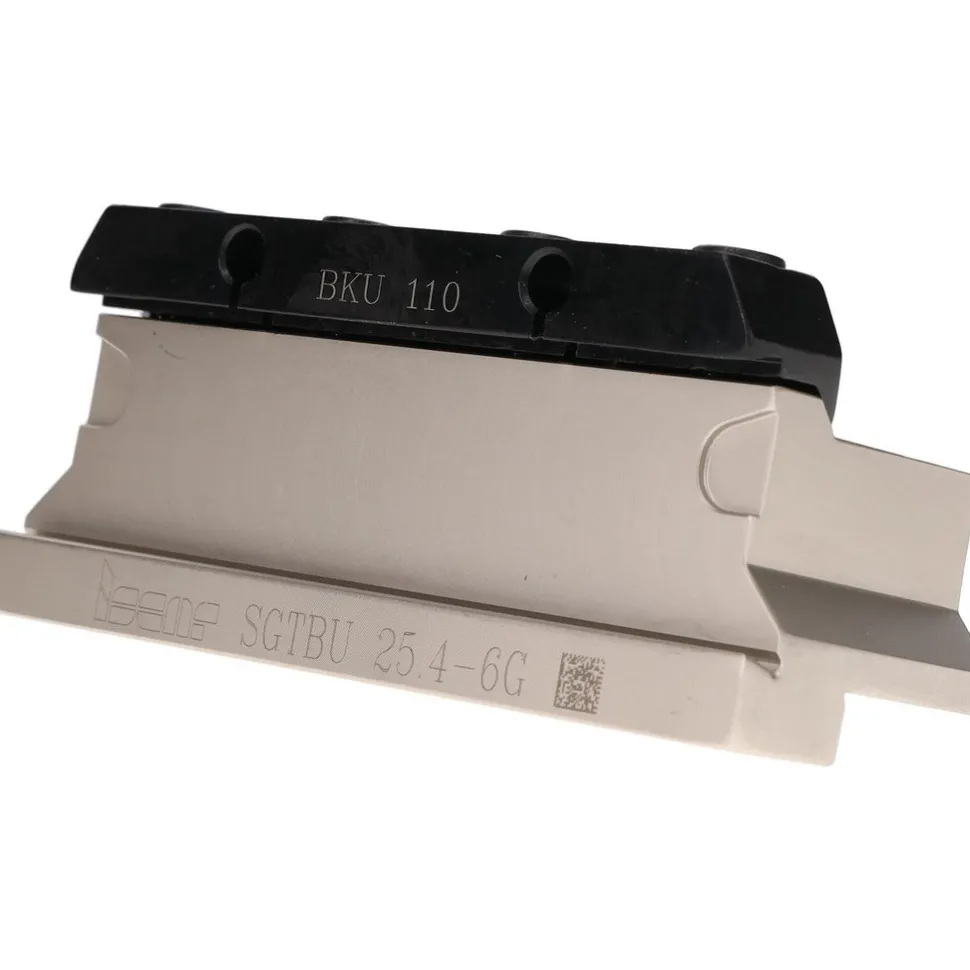Tool Block Style SGTBU, 1.26" Blade Height, 4.33" OAL, 1.95"& OAH, Indexable Cutoff Blade Tool Block