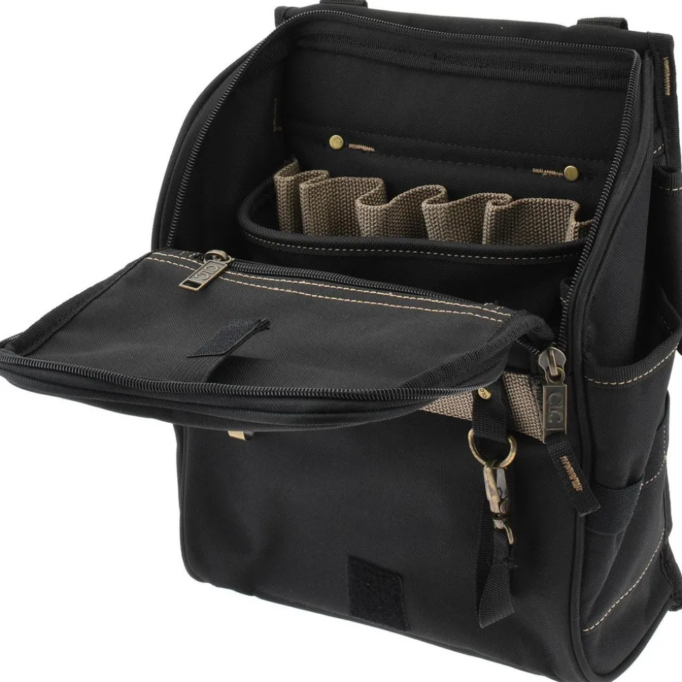 Tool Pouch: 21 Pockets, Polyester, Black