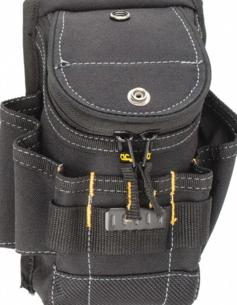 Tool Pouch: 6 Pockets, Polyester, Black