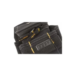 Tool Pouch: 6 Pockets, Polyester, Black