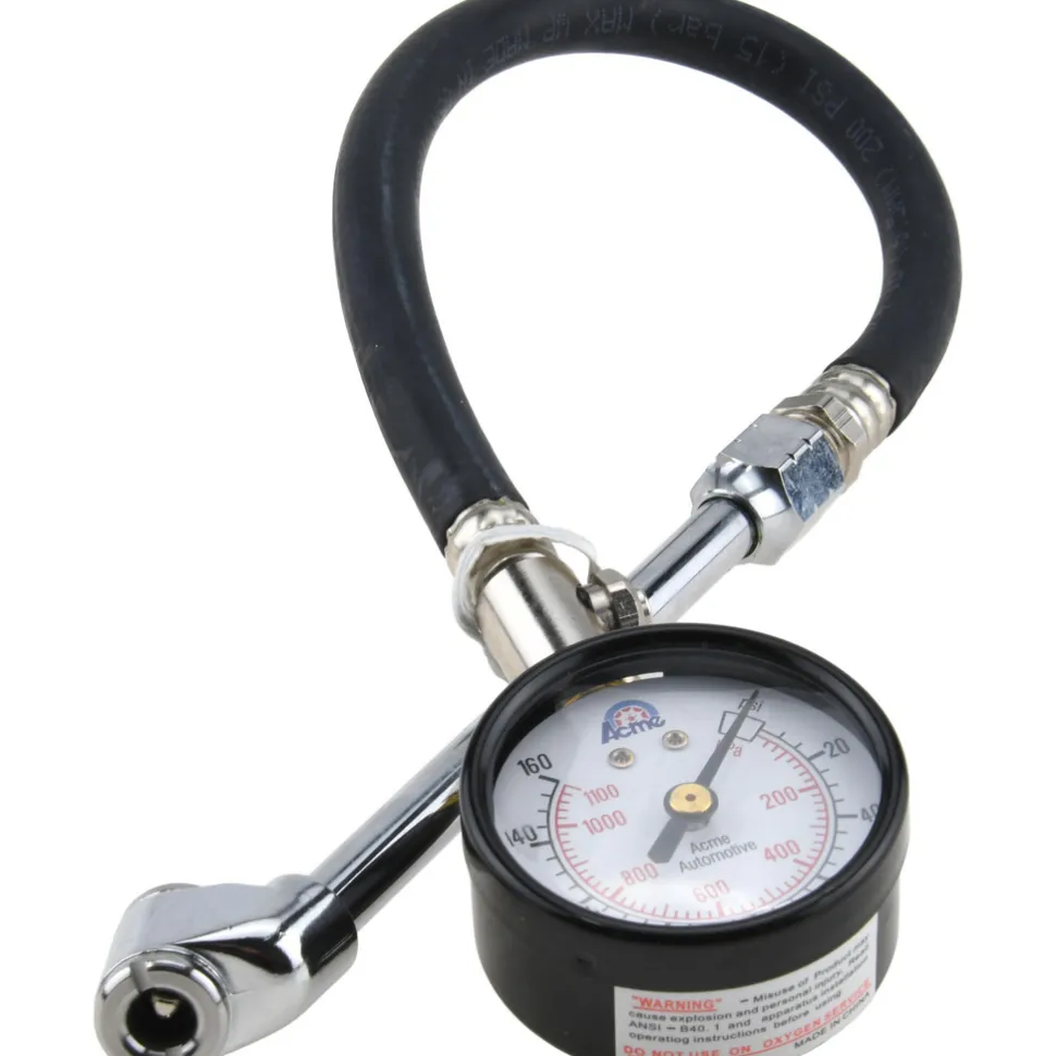 0 to 160 psi Dial Dual Tire Pressure Gauge