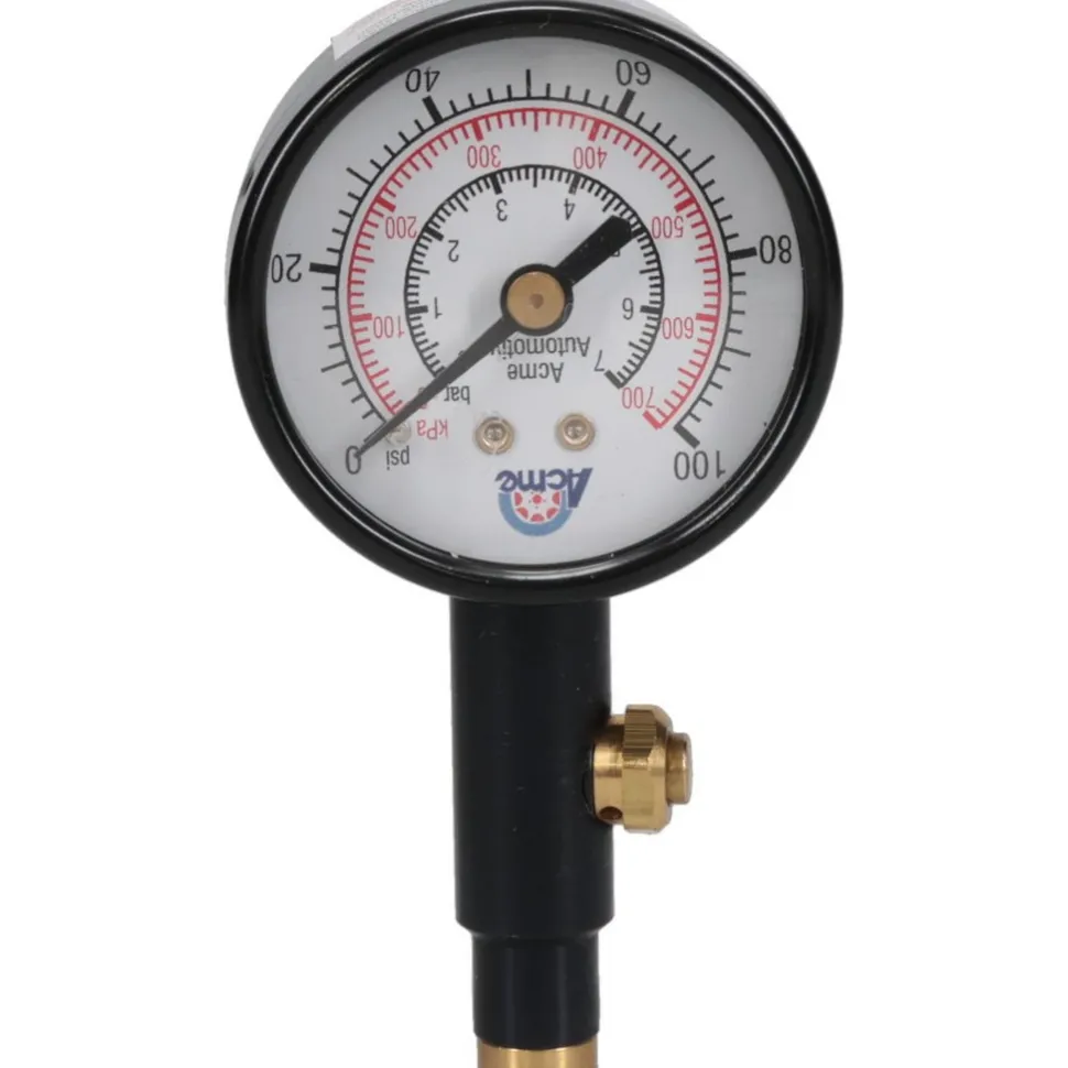 0 to 100 psi Dial Straight Tire Pressure Gauge