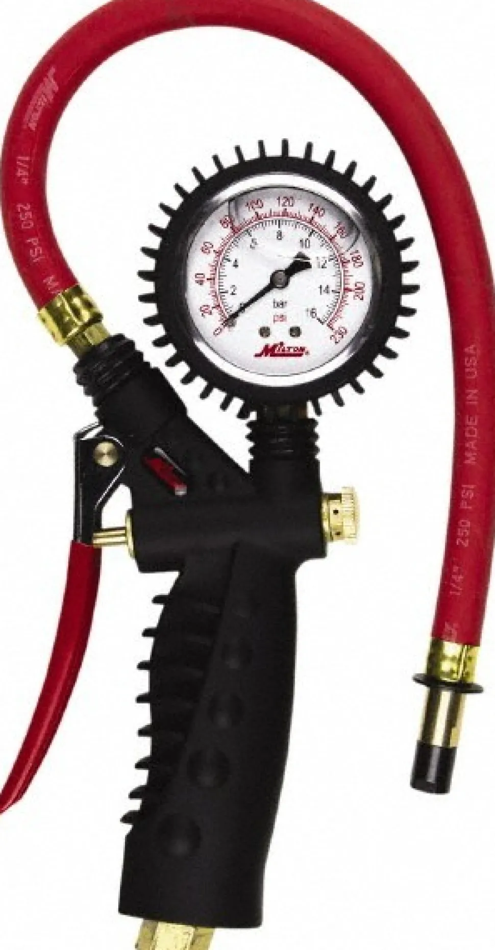 0 to 230 psi Dial Straight Tire Pressure Gauge