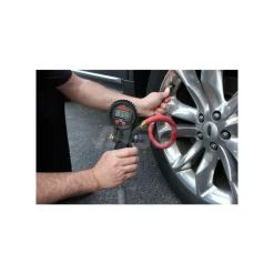 0 to 255 psi Digital Ball Foot Tire Pressure Gauge