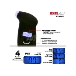 5 to 100 psi Digital Ball Tire Pressure Gauge