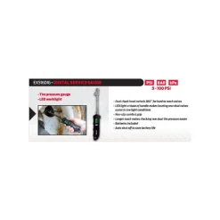 10 to 160 psi Digital Dual Head Tire Pressure Gauge