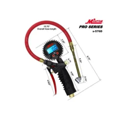 0 to 255 psi Digital Dual Head Tire Pressure Gauge