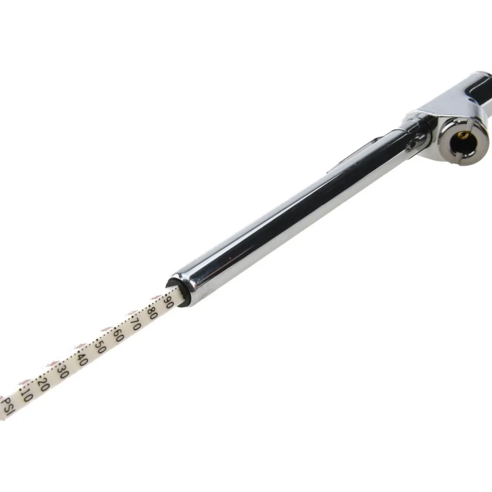 20 to 120 psi Pencil Straight Dual Tire Pressure Gauge