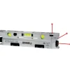 Torpedo Laser Level: 3 Beams, Class III, Red Beam