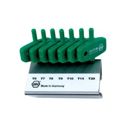 Torx® Key Set: 7 Pc, Wing Handle, T6 to T20