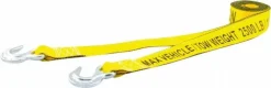 Tow Strap: 15' Long, 2" Wide, 5000.00 lb Capacity