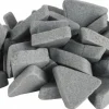Triangle Tumbling Media: Ceramic Carrier, Ceramic Abrasive, 3/8" Long, 1-1/8" High, 50 lb Box