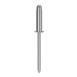 Tri Folding Blind Rivet: Size 630, Dome Head, Aluminum Body, Aluminum Mandrel