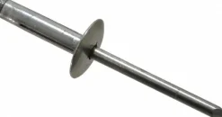 Tri Folding Blind Rivet: Size 625, Large Flange Head, Aluminum Body, Aluminum Mandrel